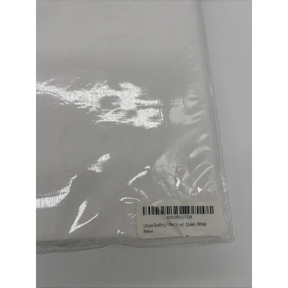 Utopia Bedding Brushed Microfiber Fitted Sheet,Size Queen, Brand New Sealed‎